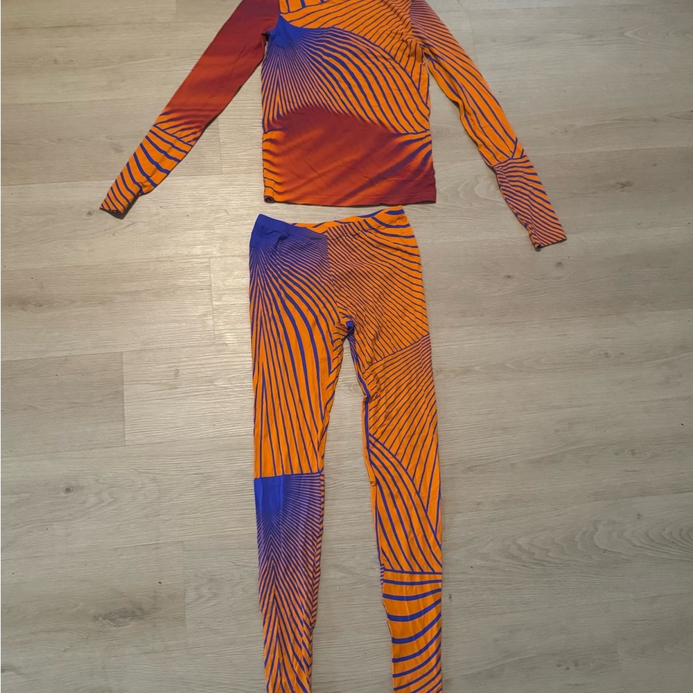 NINA RICCI
SECOND SKIN PANTS/ SHIRT | ORANGE/PURPLE brand new size Medium
